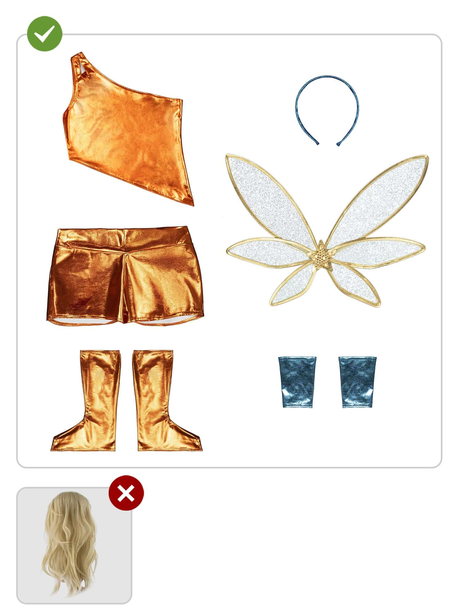 Stella Costume for Women - Winx Club Official Fairy with Wings