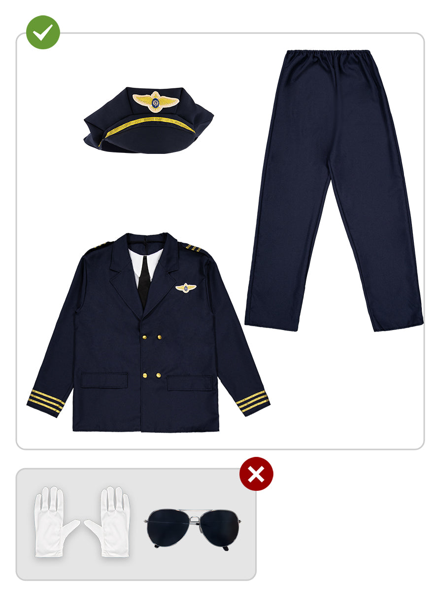Aircraft Pilot Costume for Men