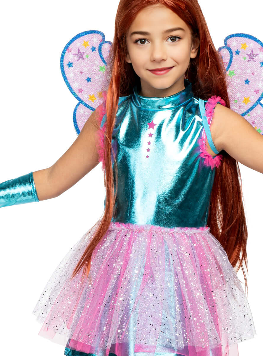 Bloom Costume for Girls - Winx Club Official Fairy with Wings