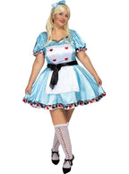 Prabangus Alisos (Alice) kostiumas moterims – „Alisa Stebuklų šalyje“ (Alice in Wonderland)