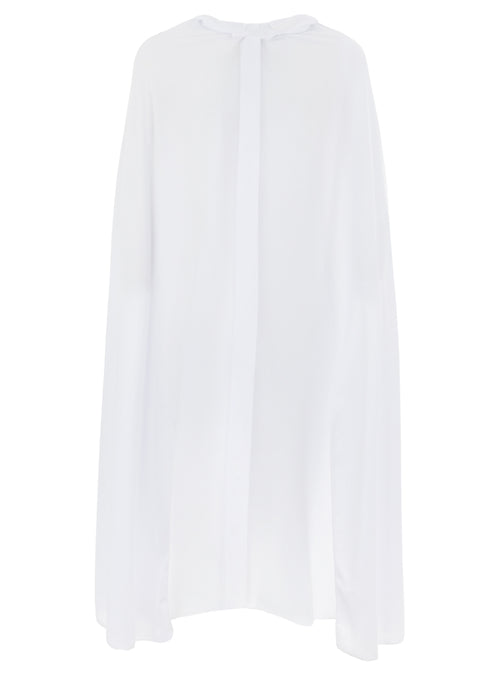 White Hooded Cape for adults