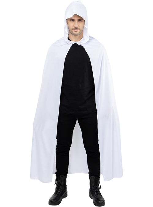 White Hooded Cape for adults