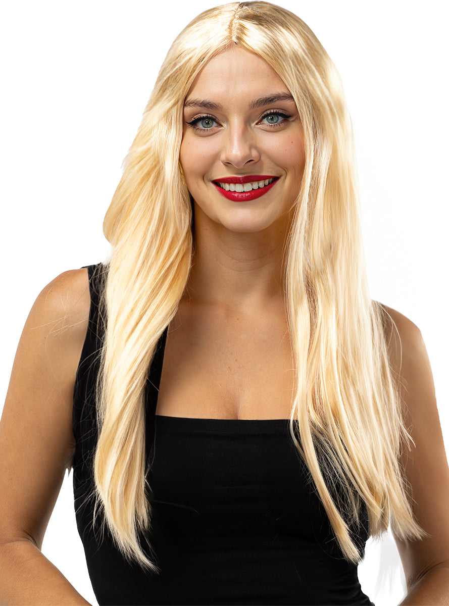 Karnavaliniai kostiumai, teminių vakarėlių apranga Blonde Straight Wig - Teminis.lt #karnavaliniai kostiumai #teminiai vakareliai
