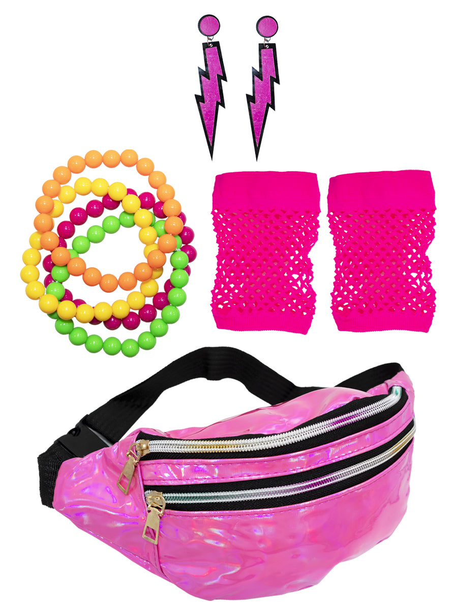 Karnavaliniai kostiumai, teminių vakarėlių apranga 80s Accessories Kit for women - Teminis.lt #karnavaliniai kostiumai #teminiai vakareliai