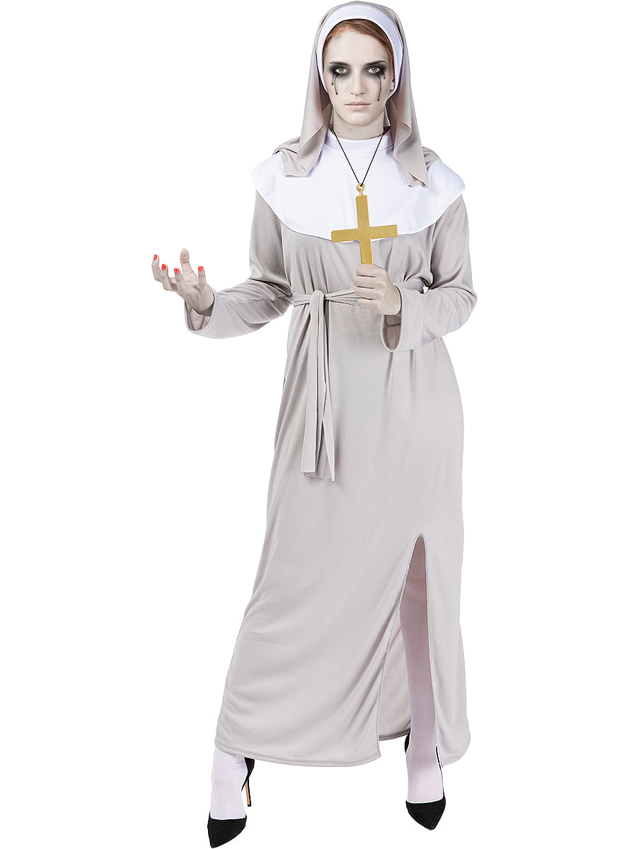 Zombie Ghost Nun Costume for Women