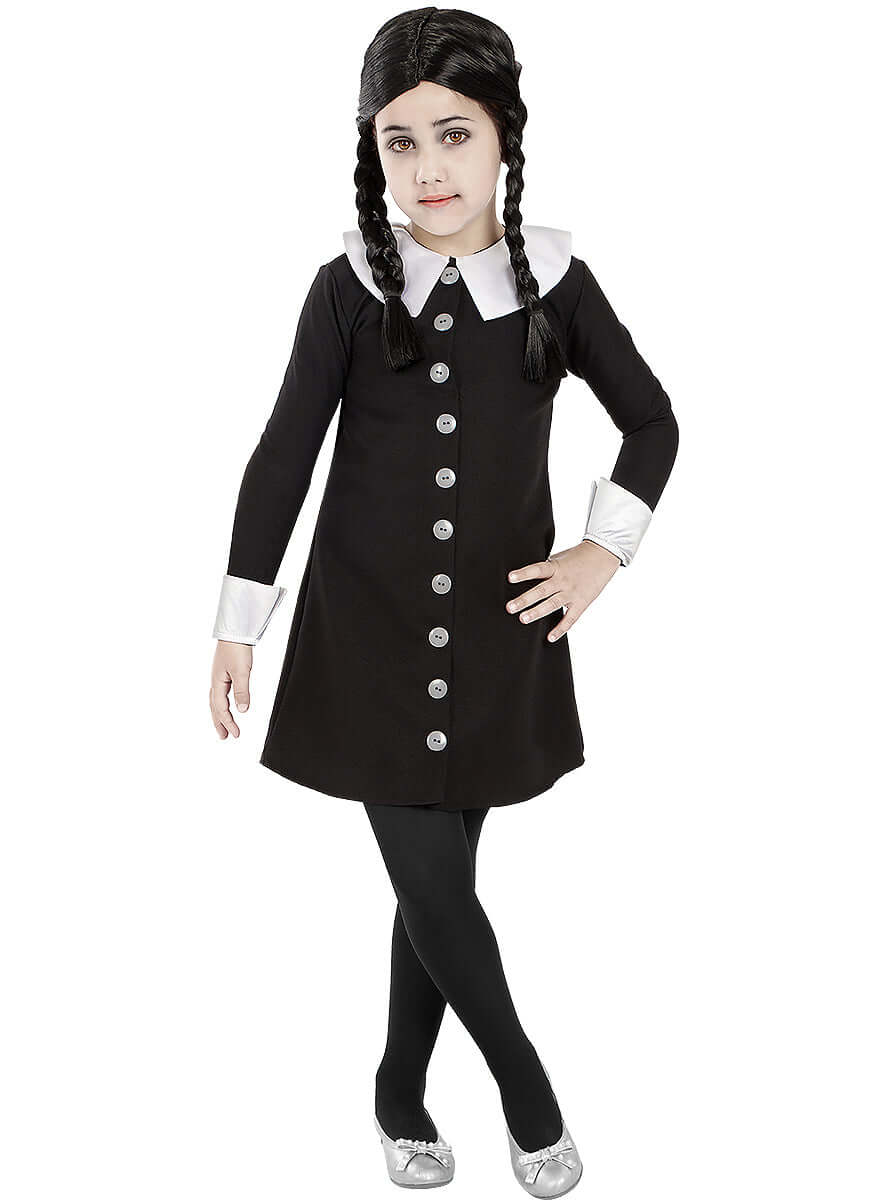 Wednesday Addams Costume for Girls - Official Addams Family Dress
