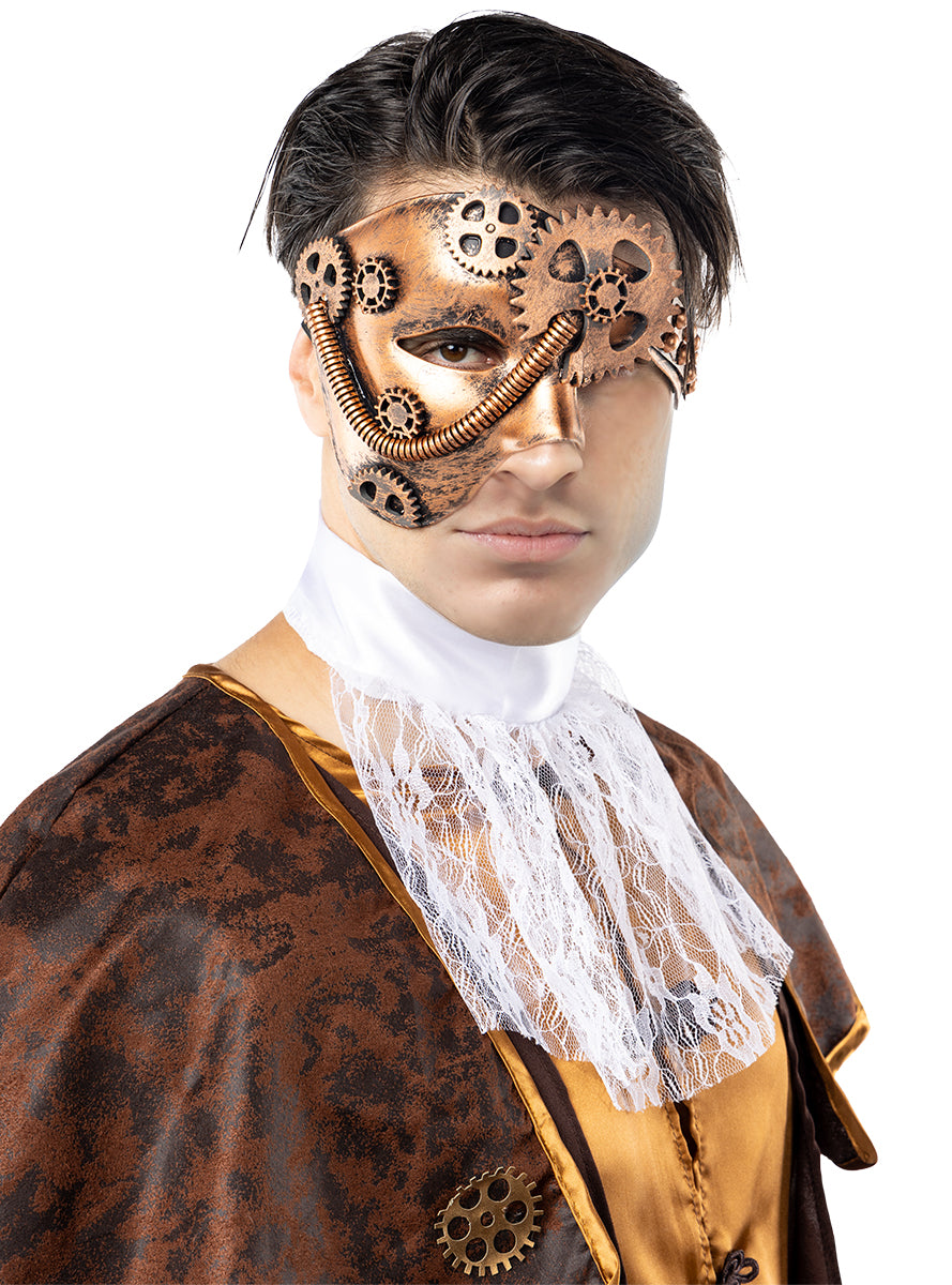 Karnavaliniai kostiumai, teminių vakarėlių apranga Steampunk Half Mask - Teminis.lt #karnavaliniai kostiumai #teminiai vakareliai