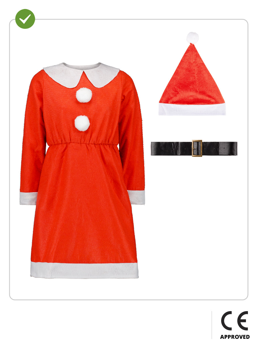 Mrs Claus Costume for Girls