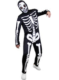Glow in the dark skeleton costume for men