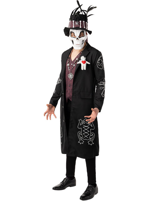 Voodoo Skeleton Costume for Men