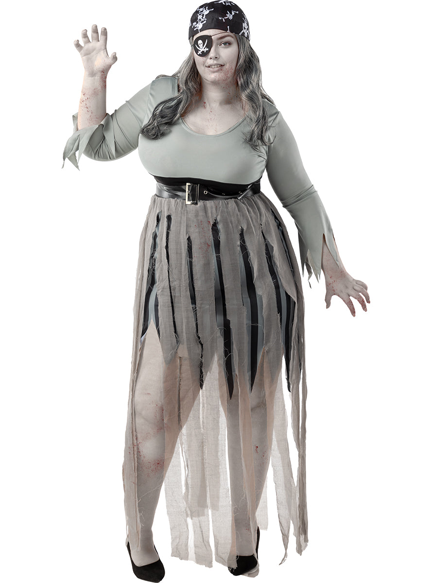 Zombie Pirate Costume for Women