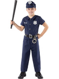 Police Costume for Kids - Officer Uniform with Hat and Belt