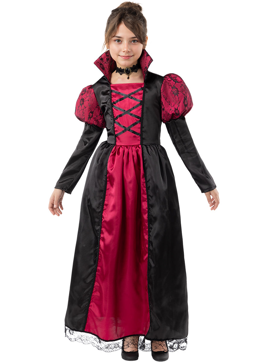 Vampyrės kostiumas mergaitėms