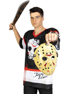 Džeisono (Jason Voorhees) kostiumas vyrams su pjautuvu – „Penktadienis, 13-oji“ (Friday the 13th)