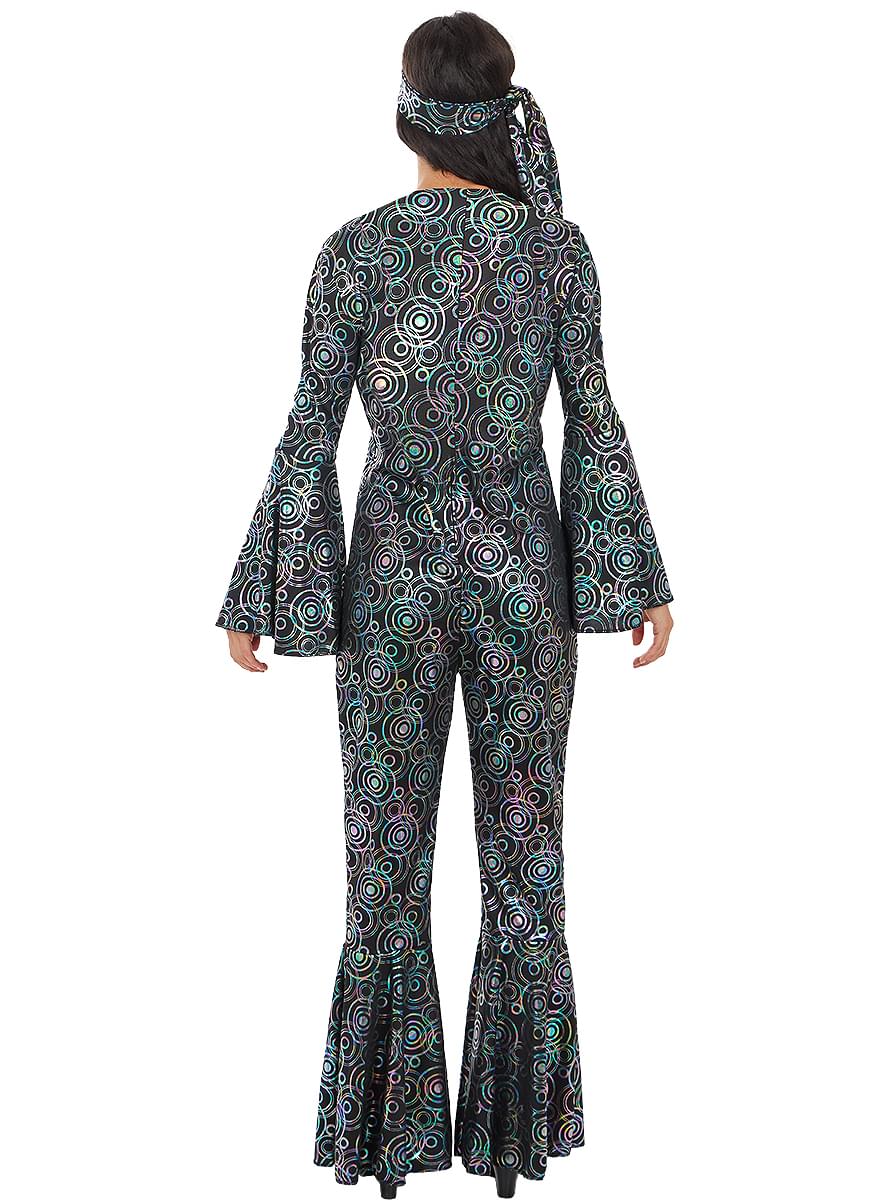 70s Disco Costume for Women - Jumpsuit & Headband Set Teminis.lt