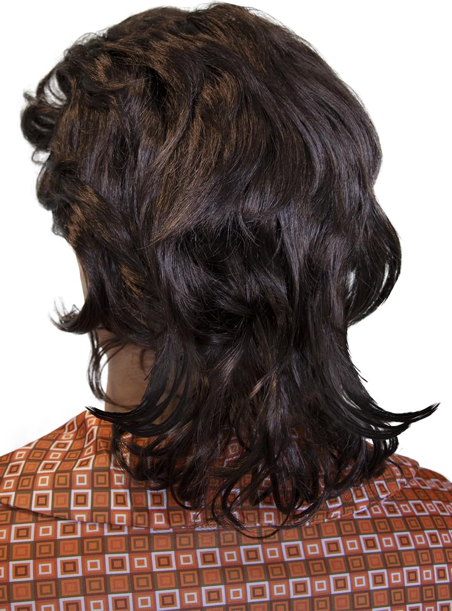 70s wig and mustache Teminis.lt