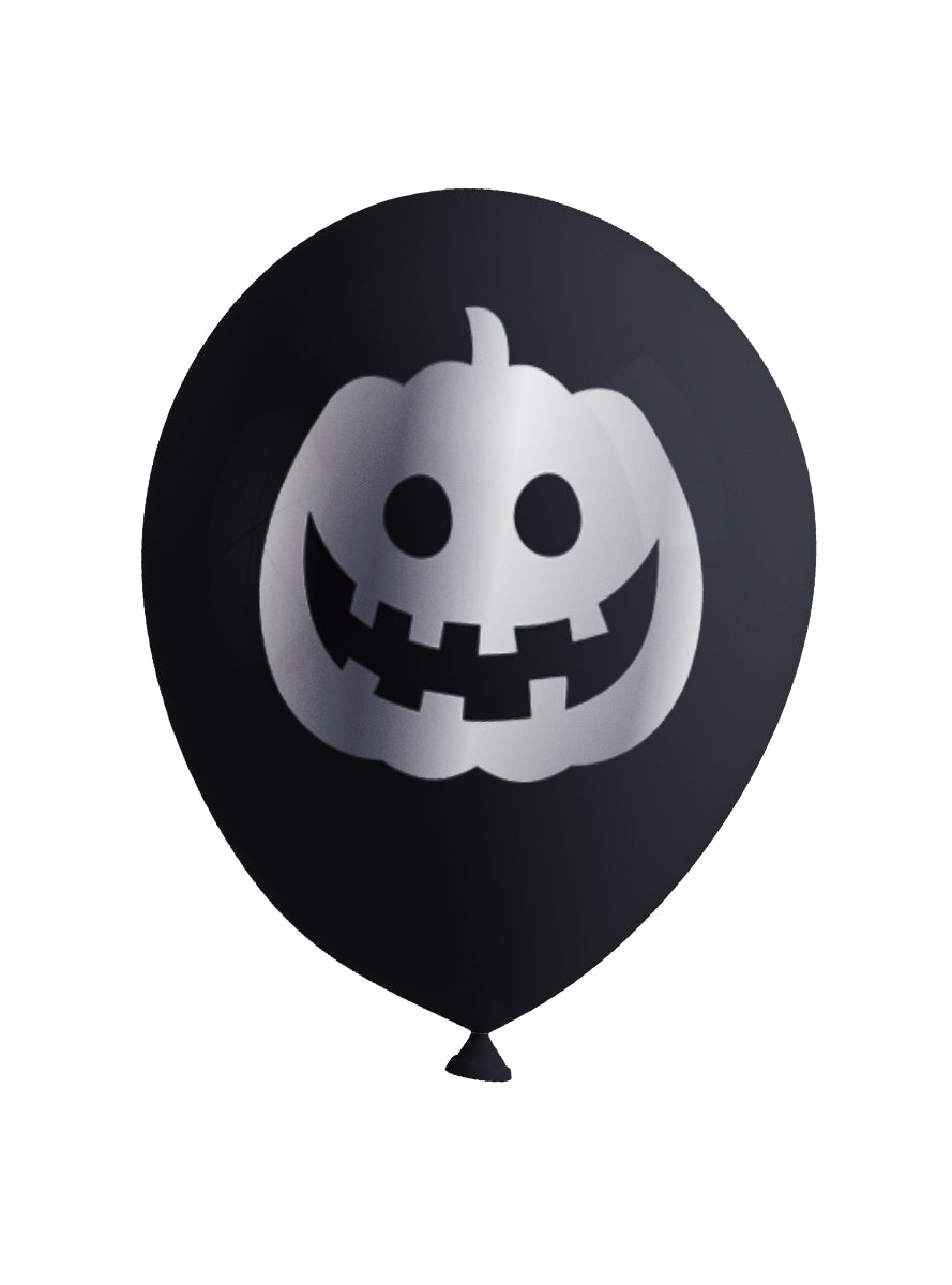 8 Halloween Pumpkin Balloons - Teminis.lt