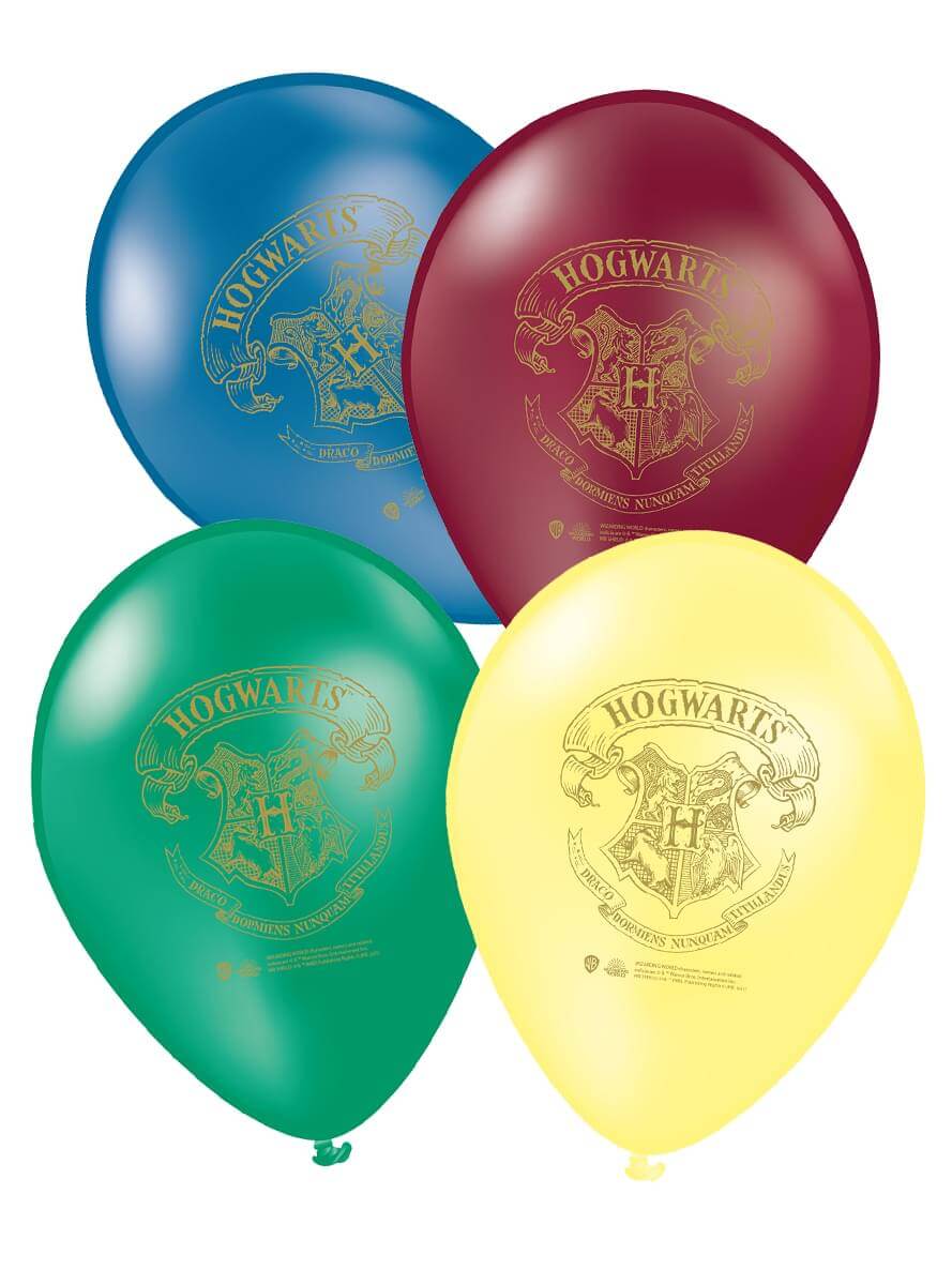 8 Harry Potter Balloons - Hogwarts Houses Party Decor Teminis.lt