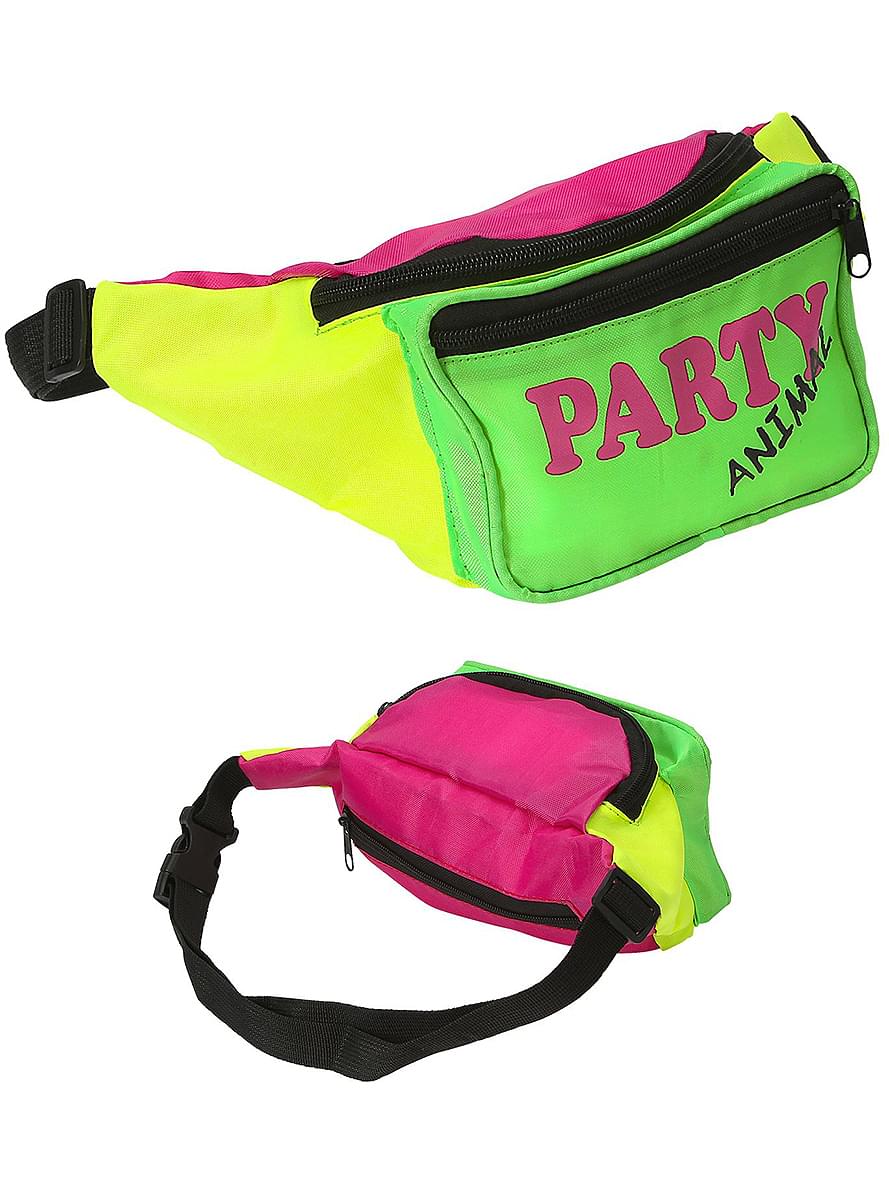 Karnavaliniai kostiumai, teminių vakarėlių apranga 80s Neon Fanny Pack - Teminis.lt #karnavaliniai kostiumai #teminiai vakareliai