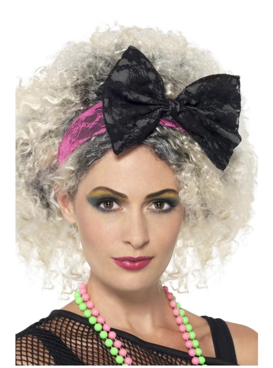 Karnavaliniai kostiumai, teminių vakarėlių apranga 80s Style Hair Ribbon for Women - Teminis.lt #karnavaliniai kostiumai #teminiai vakareliai