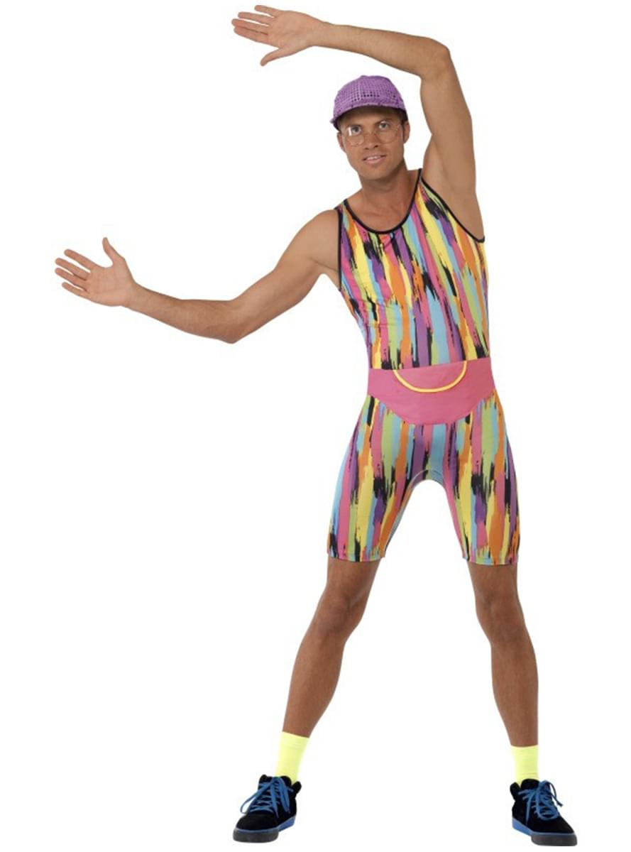 Karnavaliniai kostiumai, teminių vakarėlių apranga 80s Workout Costume for Men - Teminis.lt #karnavaliniai kostiumai #teminiai vakareliai
