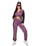 80's Animal Print Tracksuit Costume for Themed Parties Teminis.lt