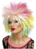Vibrant 80s Multicoloured Wig for Women - Retro Style Teminis.lt