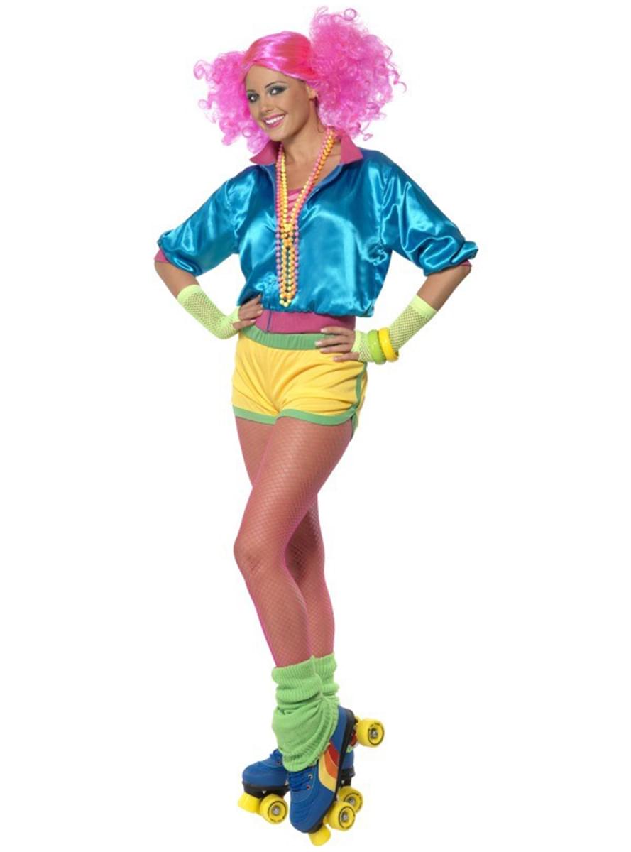 80s Roller Skater Costume - Authentic Retro Skating Outfit Teminis.lt