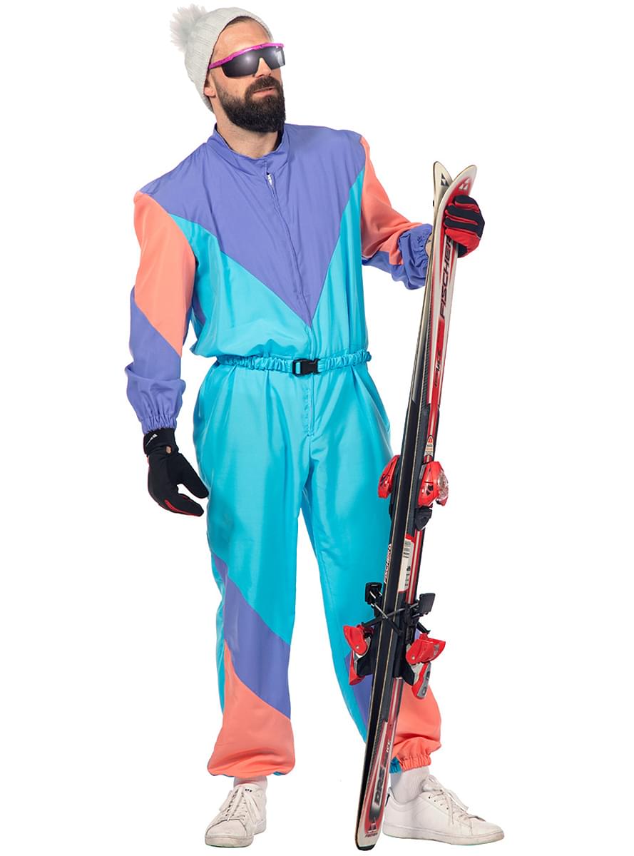 Retro 80s Ski Costume for Men - Vintage Style Outfit Teminis.lt