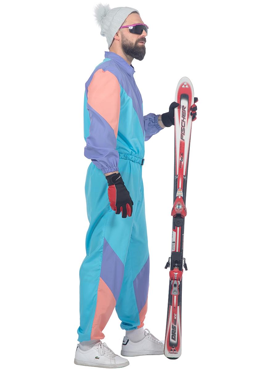 Retro 80s Ski Costume for Men - Vintage Style Outfit Teminis.lt