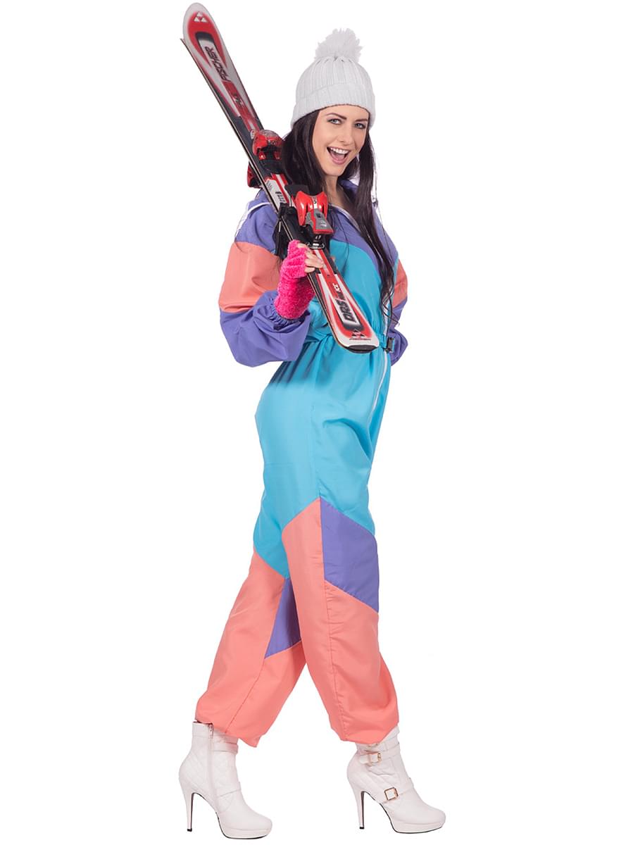 Retro 80s Women's Ski Costume - Vintage Style Outfit Teminis.lt