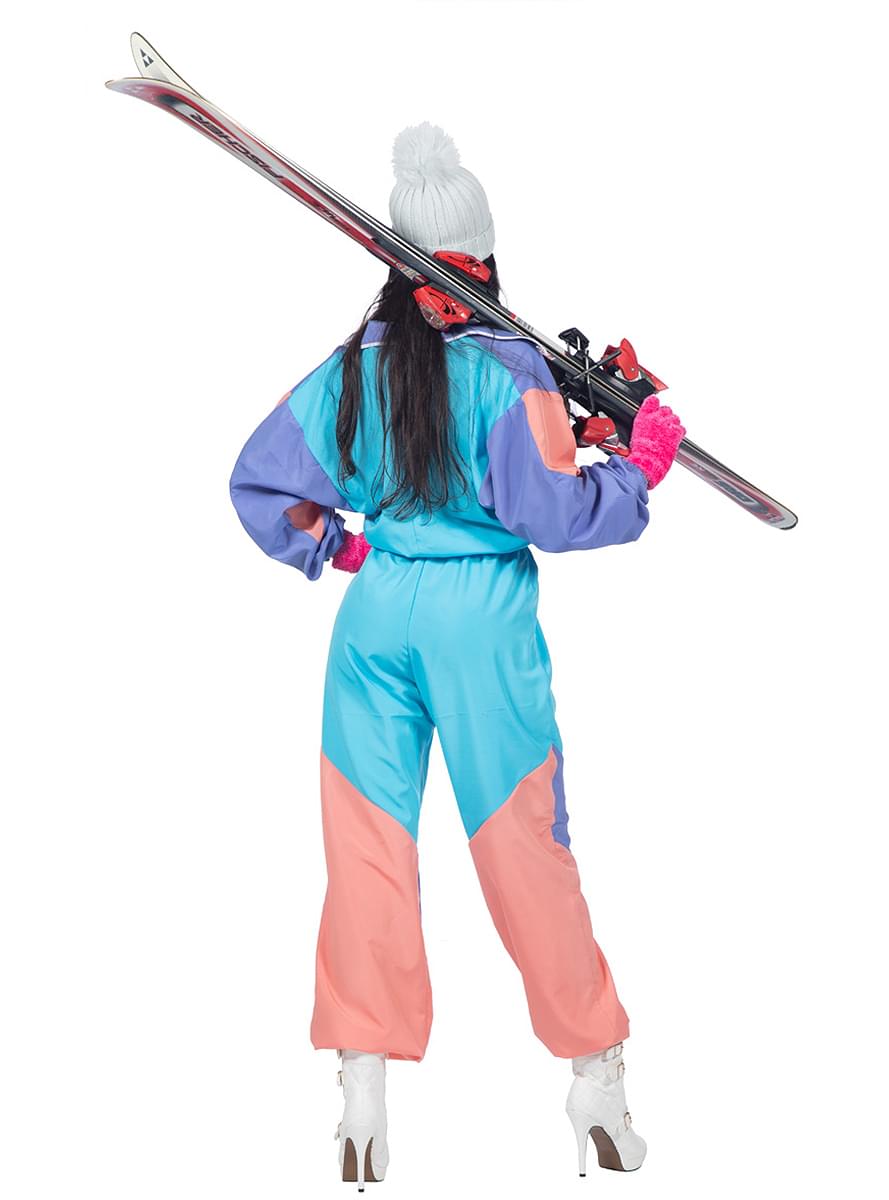 Retro 80s Women's Ski Costume - Vintage Style Outfit Teminis.lt
