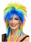 Vibrant 80s Style Multicoloured Wig for Women Teminis.lt
