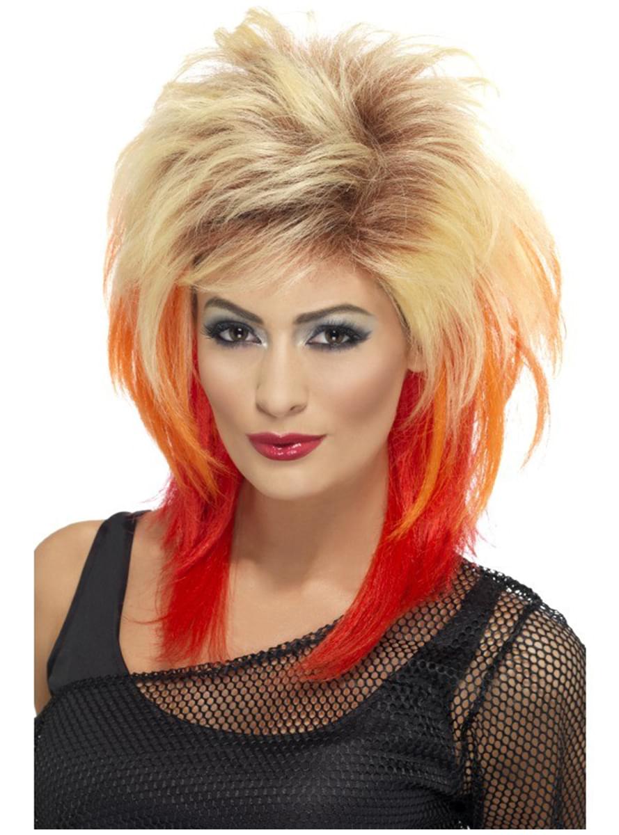 80s Rocker Wig for Women – Retro Costume Hair Accessory Teminis.lt
