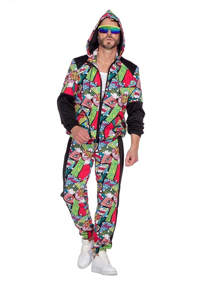 80's Retro Tracksuit Costume for Men - Party Ready Teminis.lt