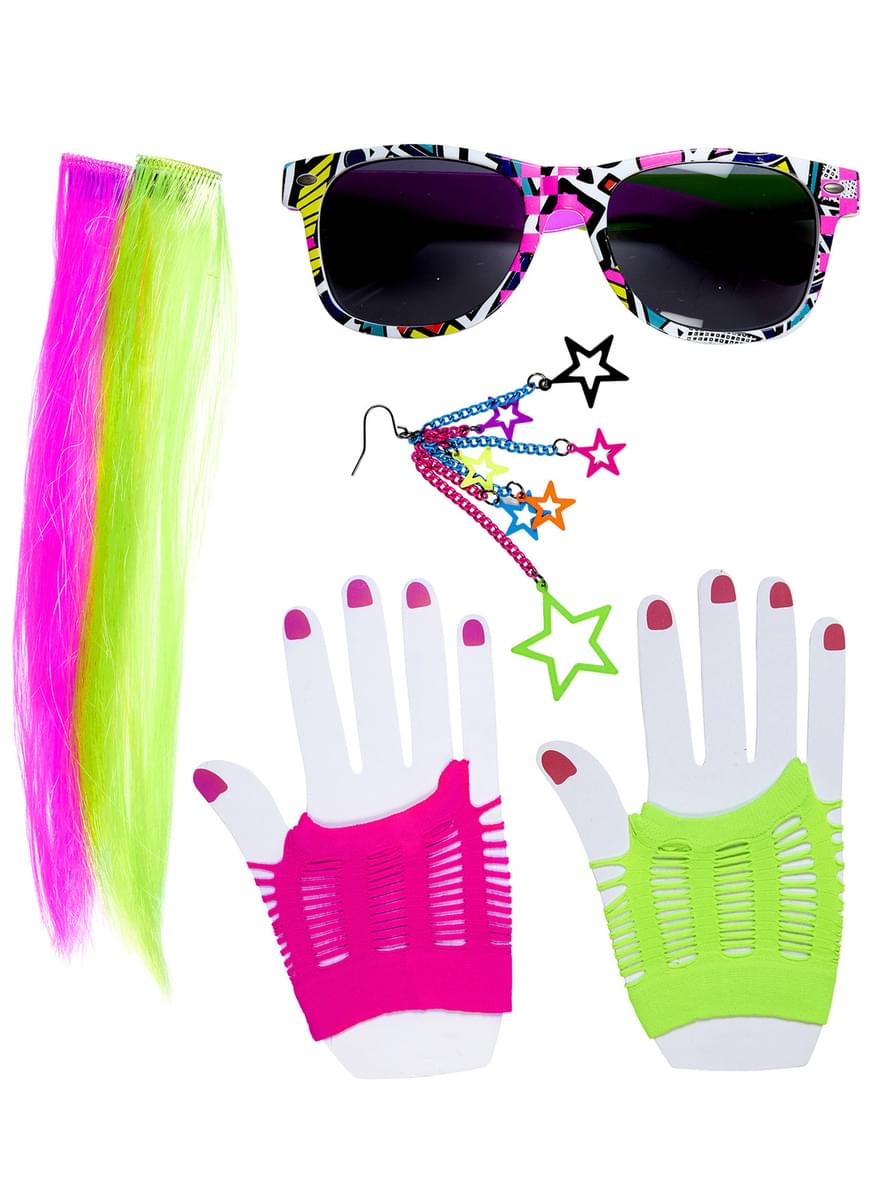 80's Themed Party Accessories Kit for Women Teminis.lt