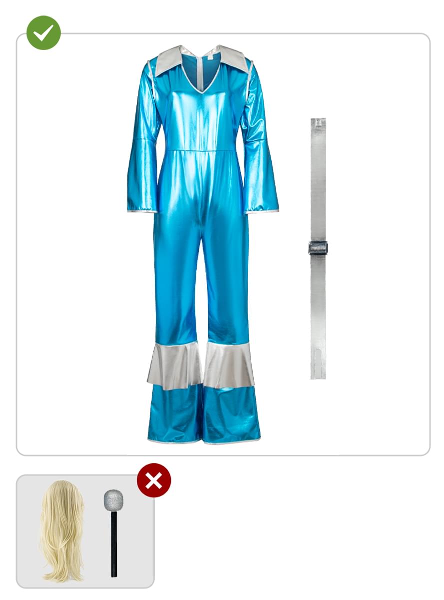 Women's Abba Disco Costume Set - 70s Party Outfit Teminis.lt