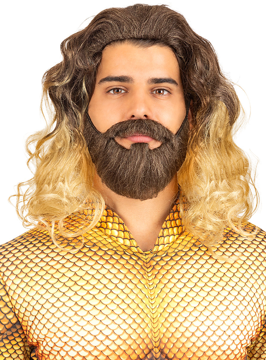 Aquaman Wig with Beard for Adults Teminis.lt