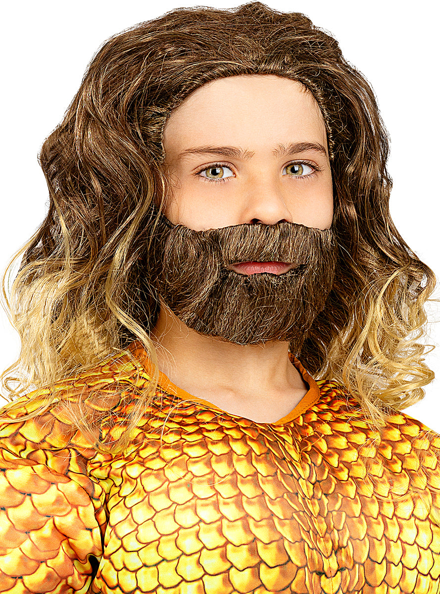 Aquaman Wig with Beard for Boys Teminis.lt