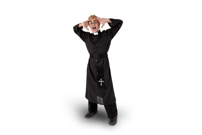 Authentic Black Priest Costume - Teminis.lt