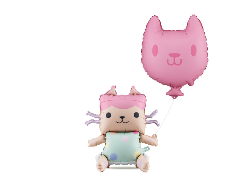 Baby Box & Cat Foil Balloons - Teminis.lt