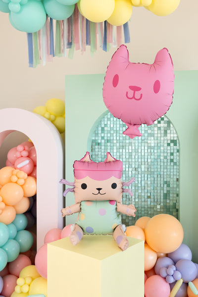 Baby Box & Cat Foil Balloons - Teminis.lt