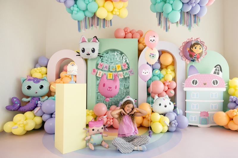 Baby Box & Cat Foil Balloons - Teminis.lt