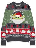 Men's Baby Yoda Mandalorian Christmas Sweater - Star Wars Teminis.lt