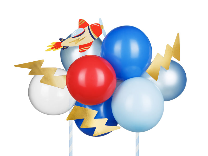 Balloon cake topper Plane - Teminis.lt