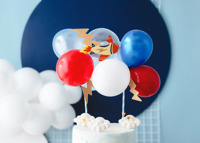 Balloon cake topper Plane - Teminis.lt