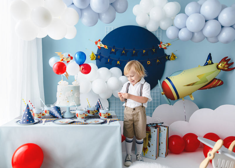 Balloon cake topper Plane - Teminis.lt