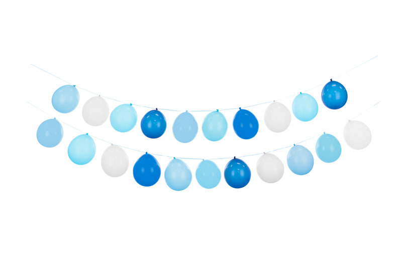 Balloon garland 3in1, blue - Teminis.lt