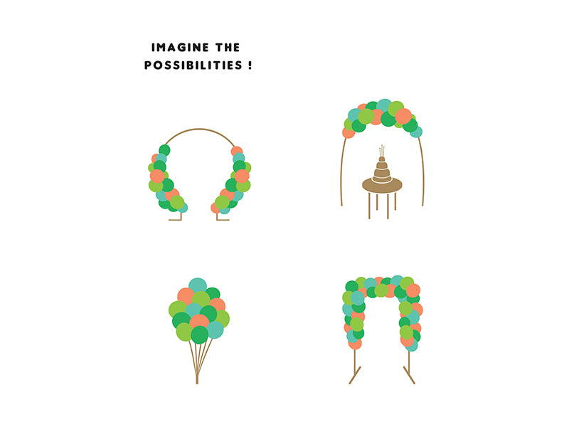 Balloon garland - Dino - Teminis.lt