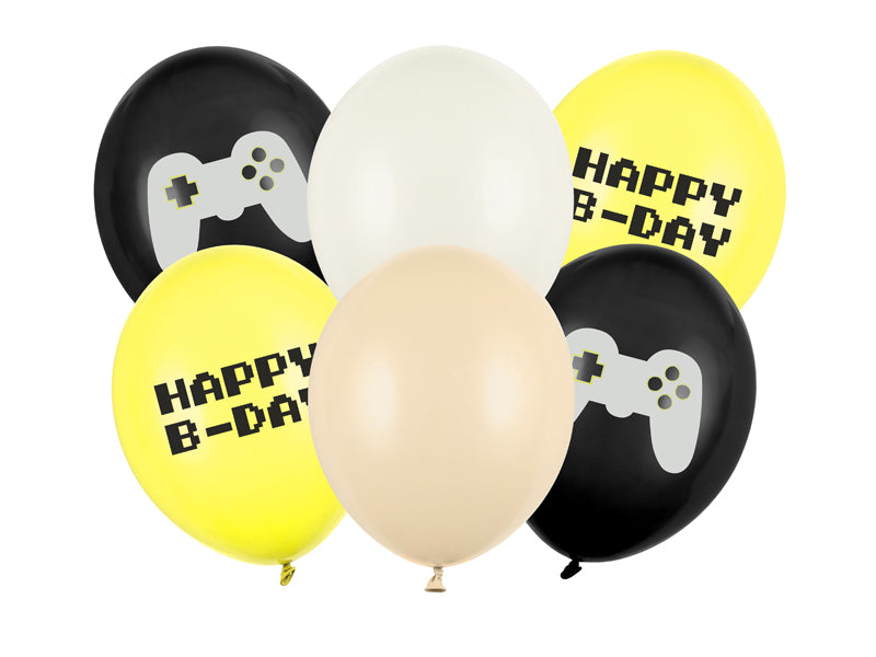 Balloons 30 cm, Happy B-day - Teminis.lt